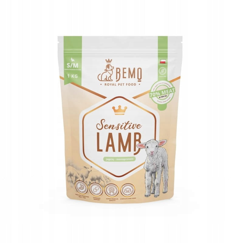 Dry dog food BEMO SENSITIVE LAMB 1 kg lamb large medium
