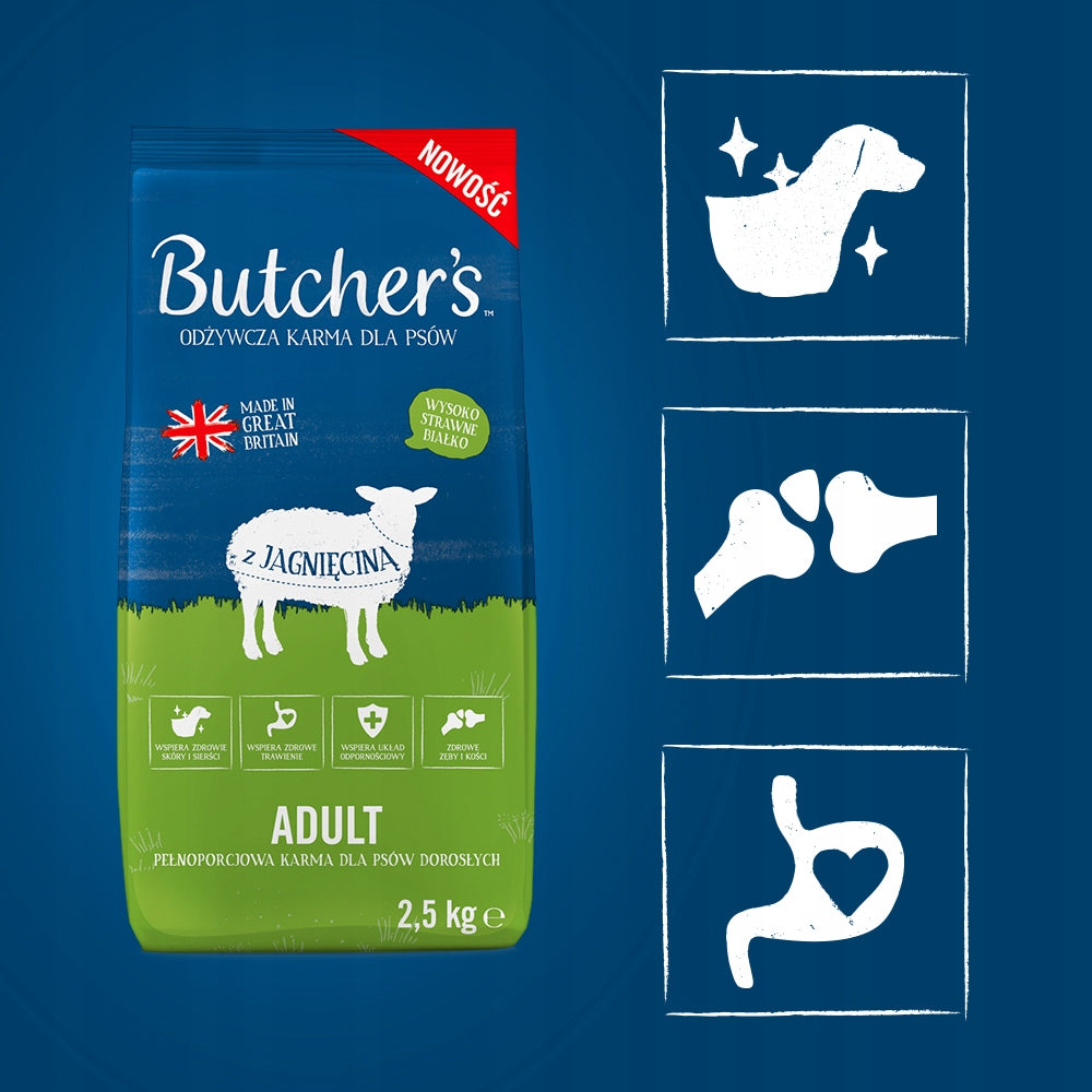 Dry dog food Butchers Original lamb with vitamins 2,5kg Brand Butcher's
