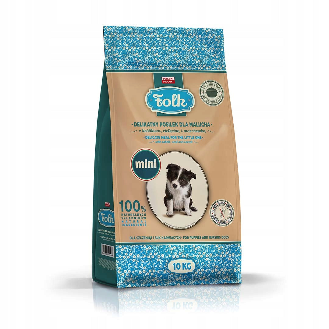Dry dog food FOLK Junior MINI rabbit 10 kg