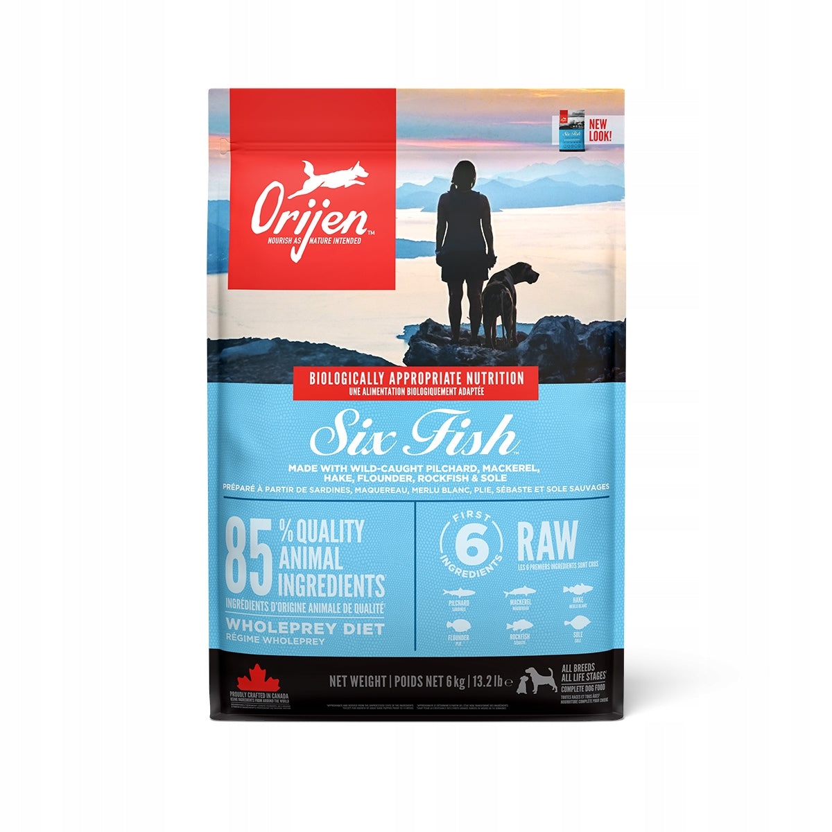 Dry dog food Orijen Six Fish 6kg Brand Orijen