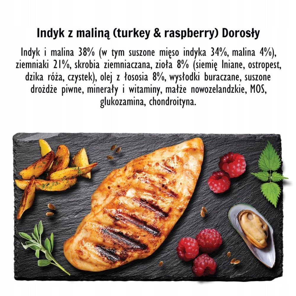 Dry dog food Paka Zwierzaka Seventh Heaven Turkey with raspberry 9kg Product weight 9 kg