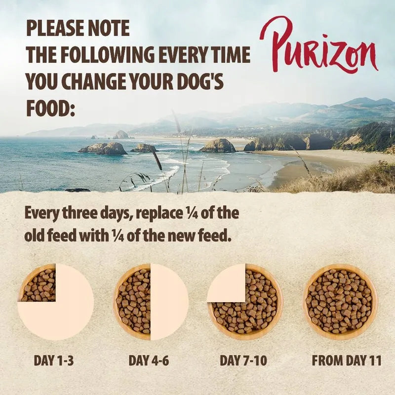 Dry dog food Purizon beef Black-Angus and turkey without grains 1 kg Manufacturer code 4062911007185