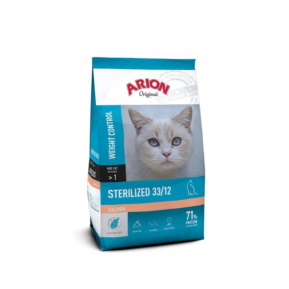 Dry food Arion Original Cat Salmon for Sterilized Cats 2kg Manufacturer code 5414970058667