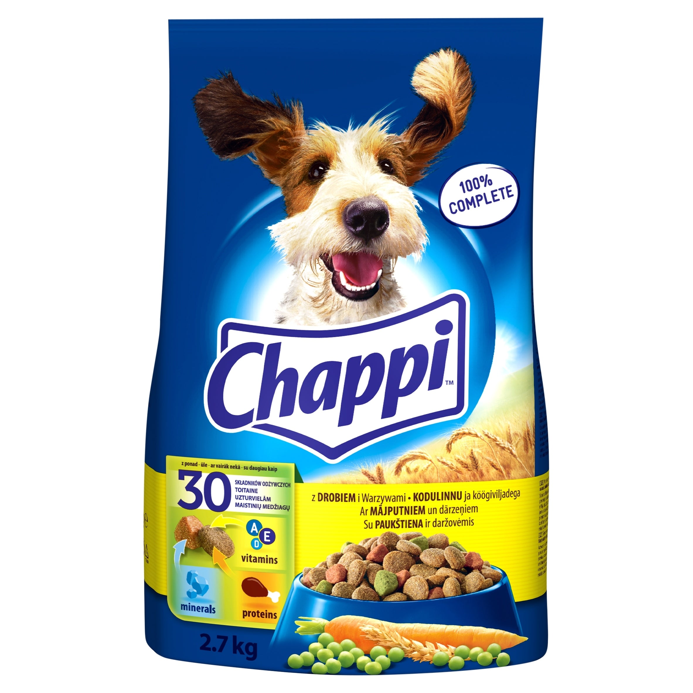 Dry food Chappi poultry vegetables 2,7 kg Brand Chappi
