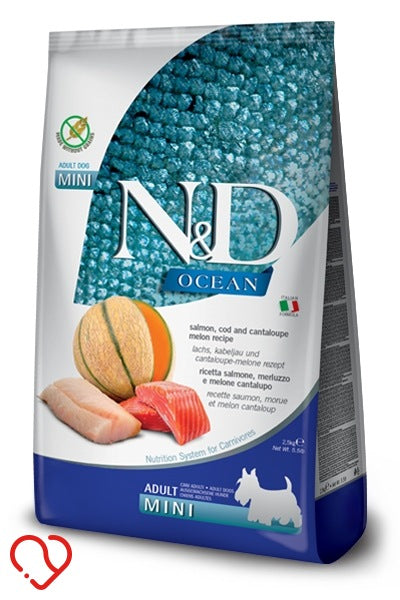 Dry food Farmina N&D Ocean grain-free salmon cod melon 2,5 kg