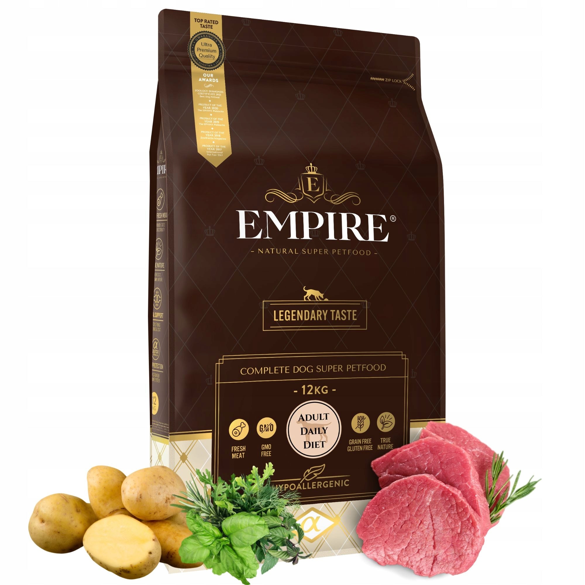 Dry food for adult dogs EMPIRE small and medium breeds 12kg
