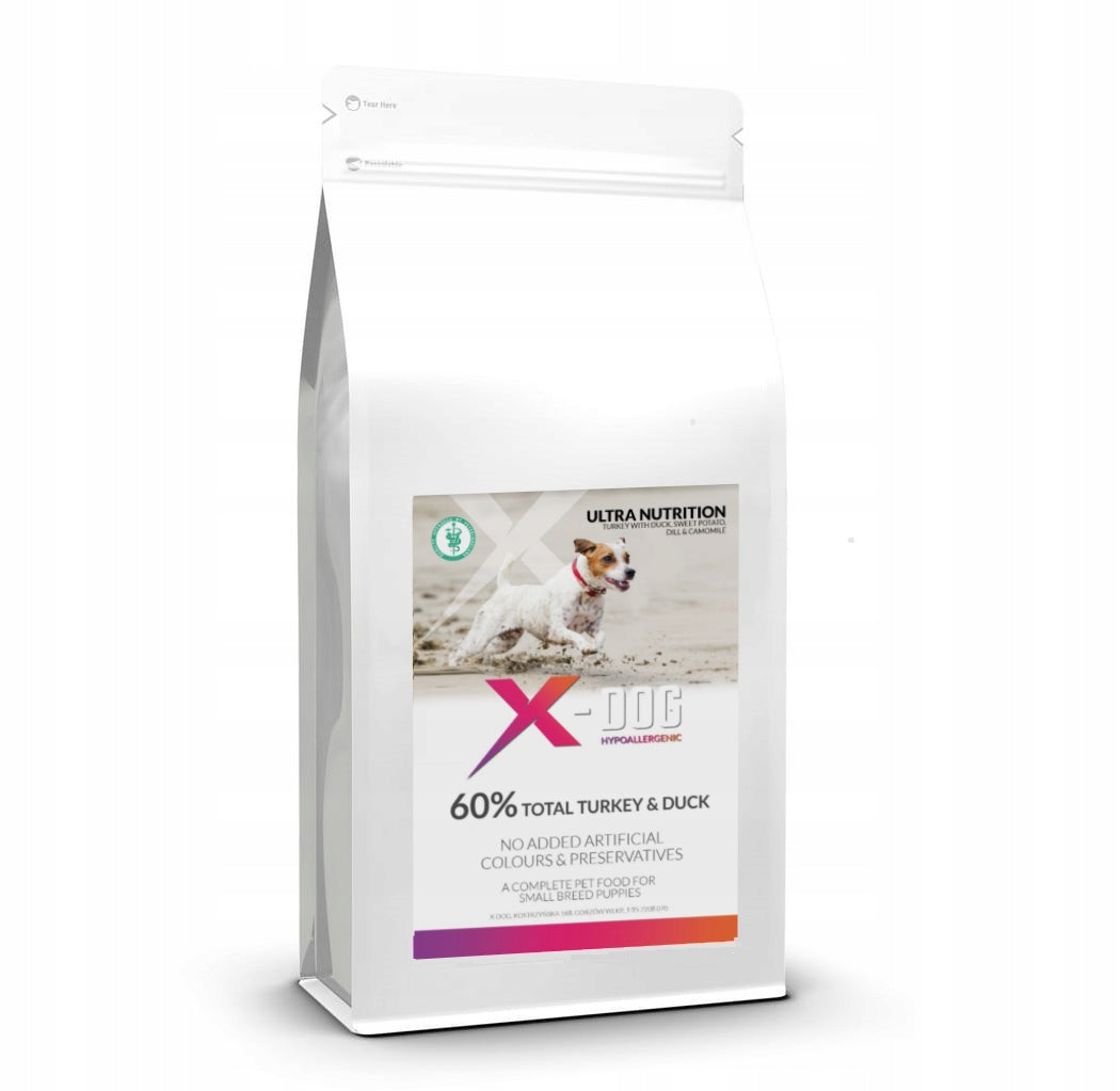 Dry food for puppies turkey duck sweet potatoes small breeds 6kg X-DOG 192 643 EAN (GTIN) 5904665974643