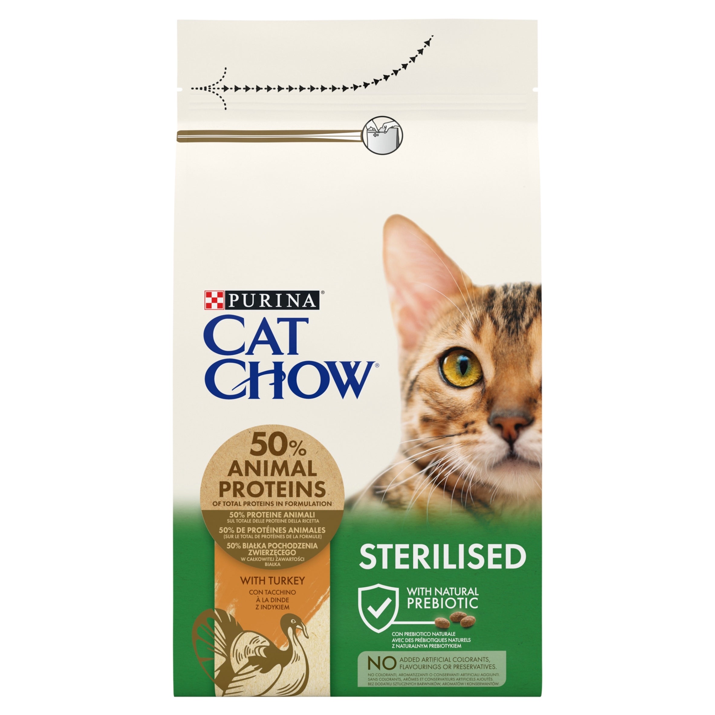 Dry food for sterilized cats Cat Chow Sterilised turkey 1,5 kg
