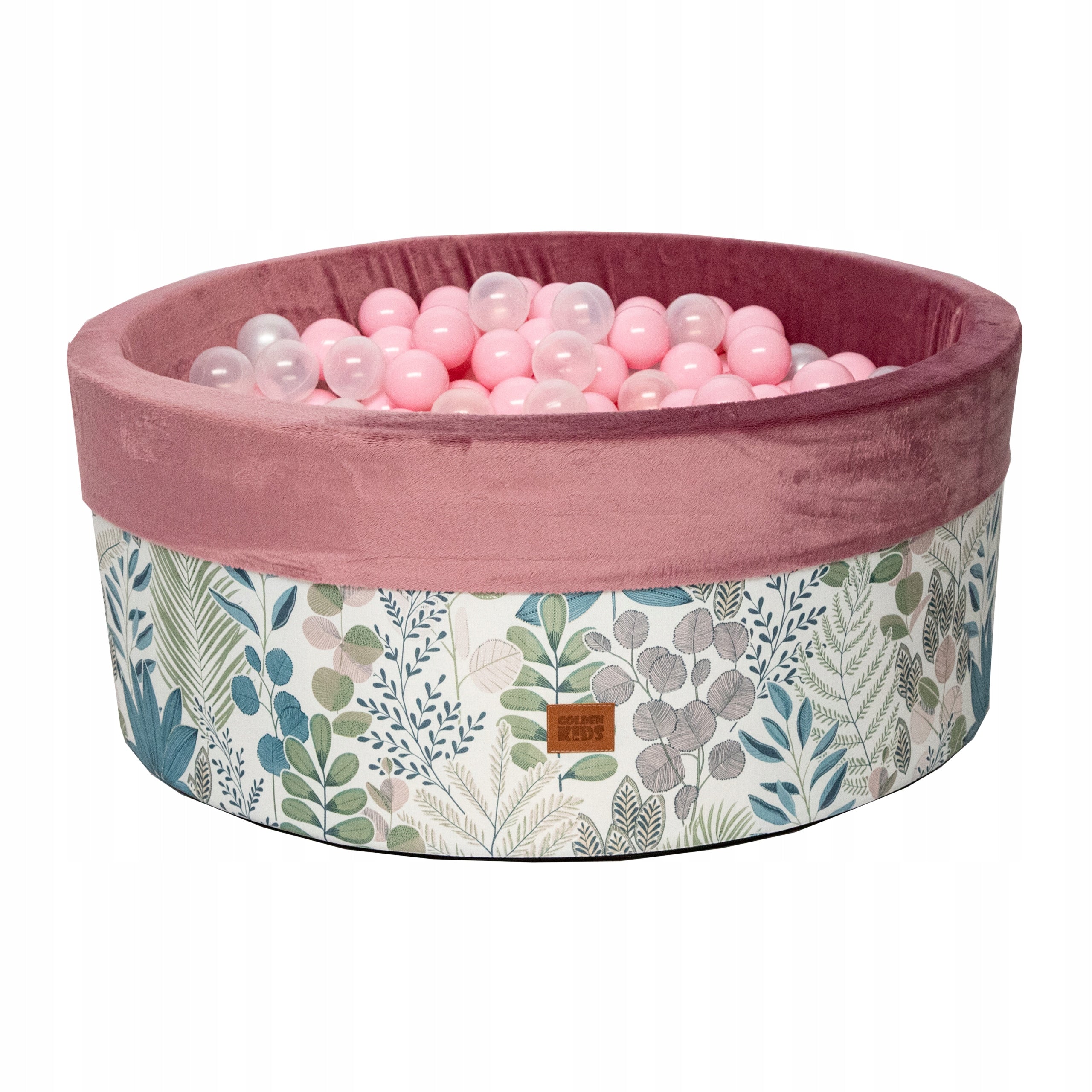 Dry pool NEW, square toys for children PASTEL LEAVES 90x40 + 300 balls