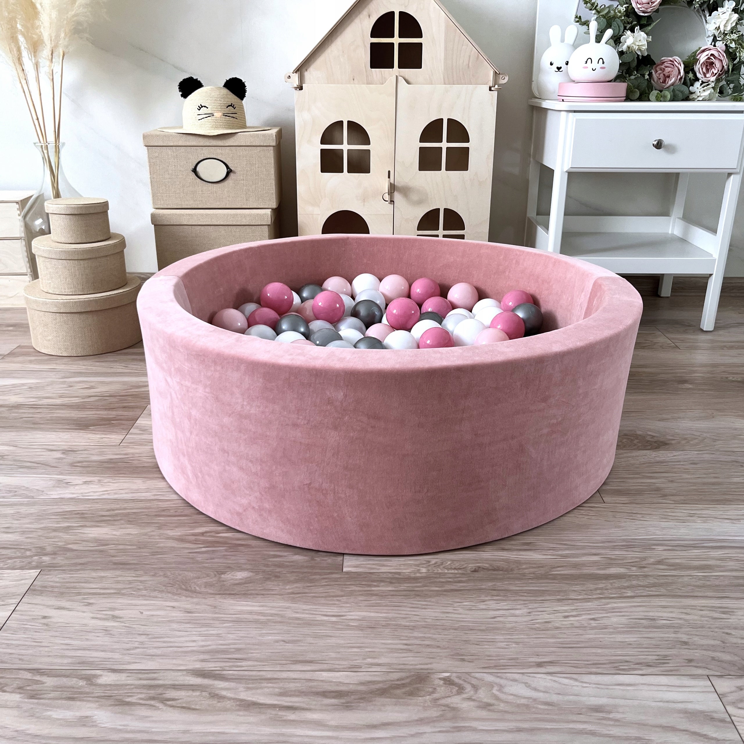 Dry pool with balls 30x90 Velvet Rose 200 balls - ANY MIX Product width 90 cm