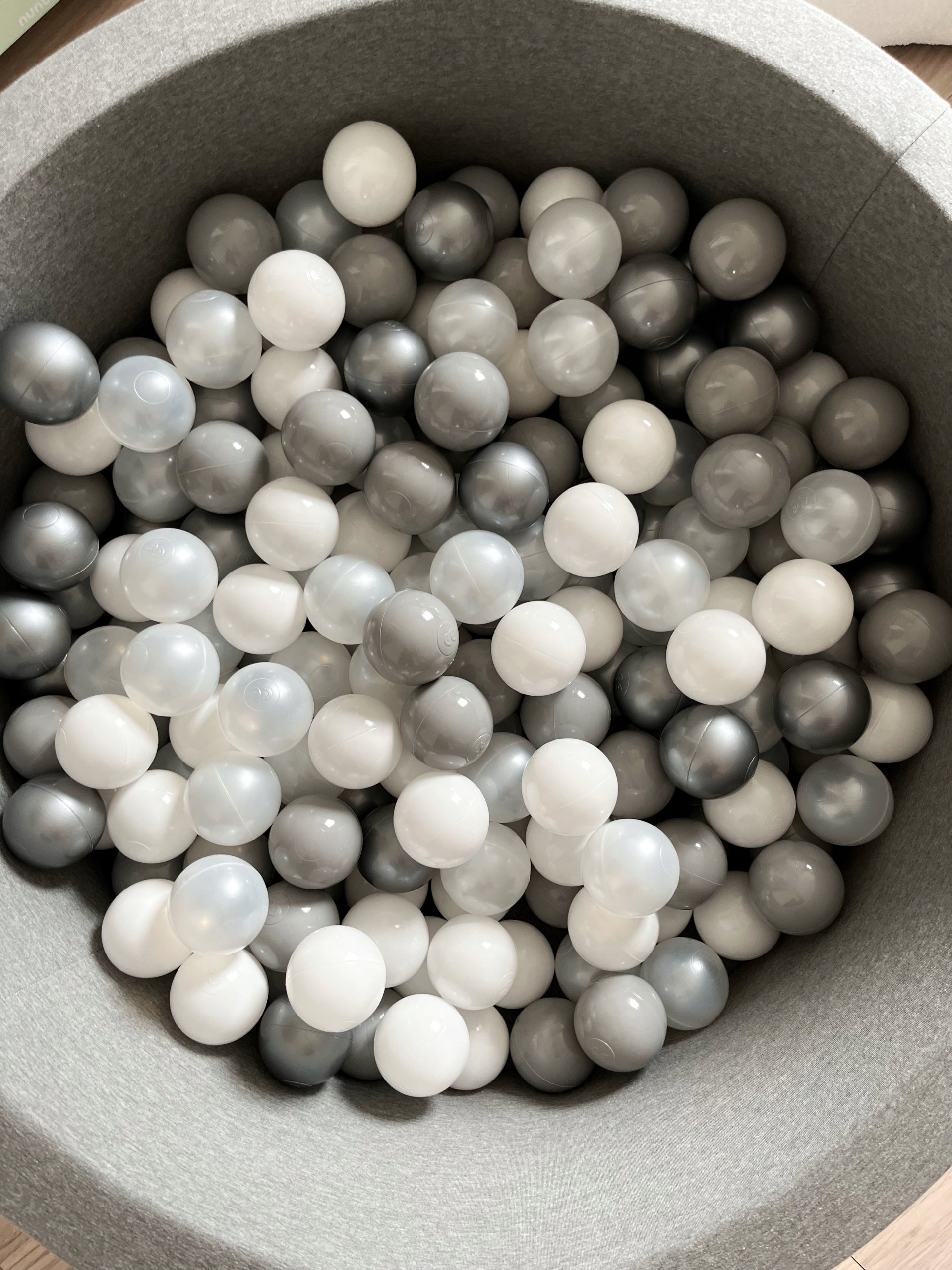 Dry pool with balls 40x90 Dark grey 200pcs - ANY MIX Color gray