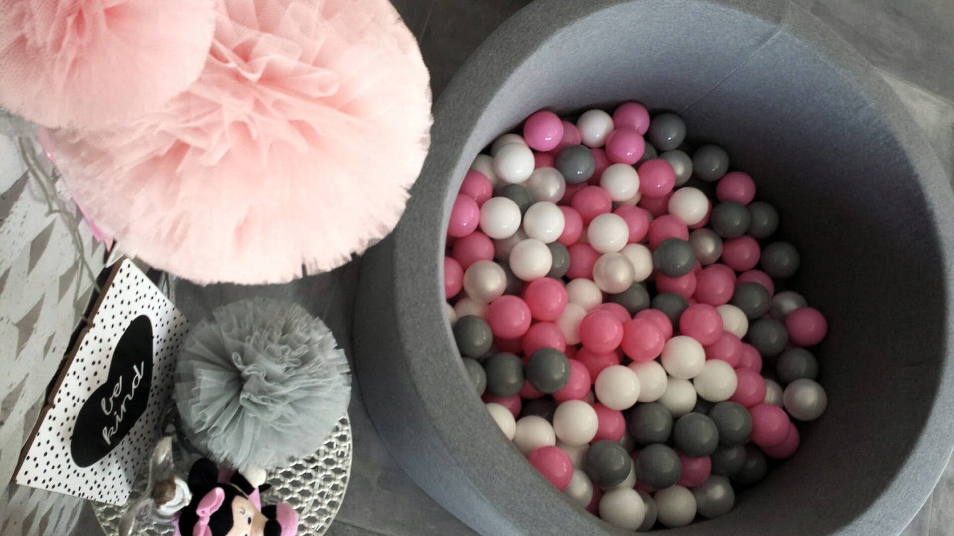Dry pool with balls 40x90 Dark grey 200pcs - ANY MIX EAN (GTIN) 5906506994087
