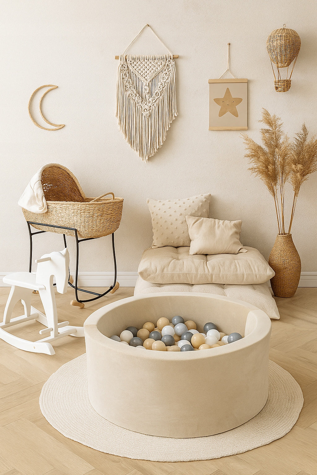 Dry pool with balls 40x90 Velvet Cream 250 balls - READY MIX Manufacturer code 40-velvet-krem/250-1-2-6-7-11