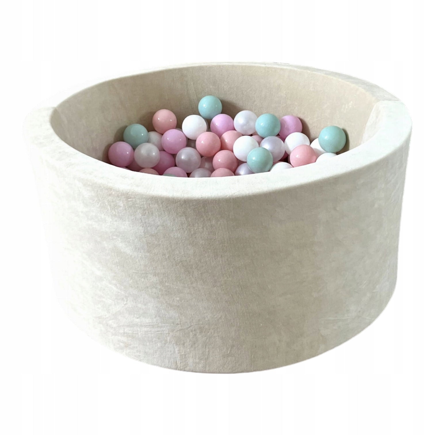Dry pool with balls 40x90 Velvet Cream 250 balls - READY MIX