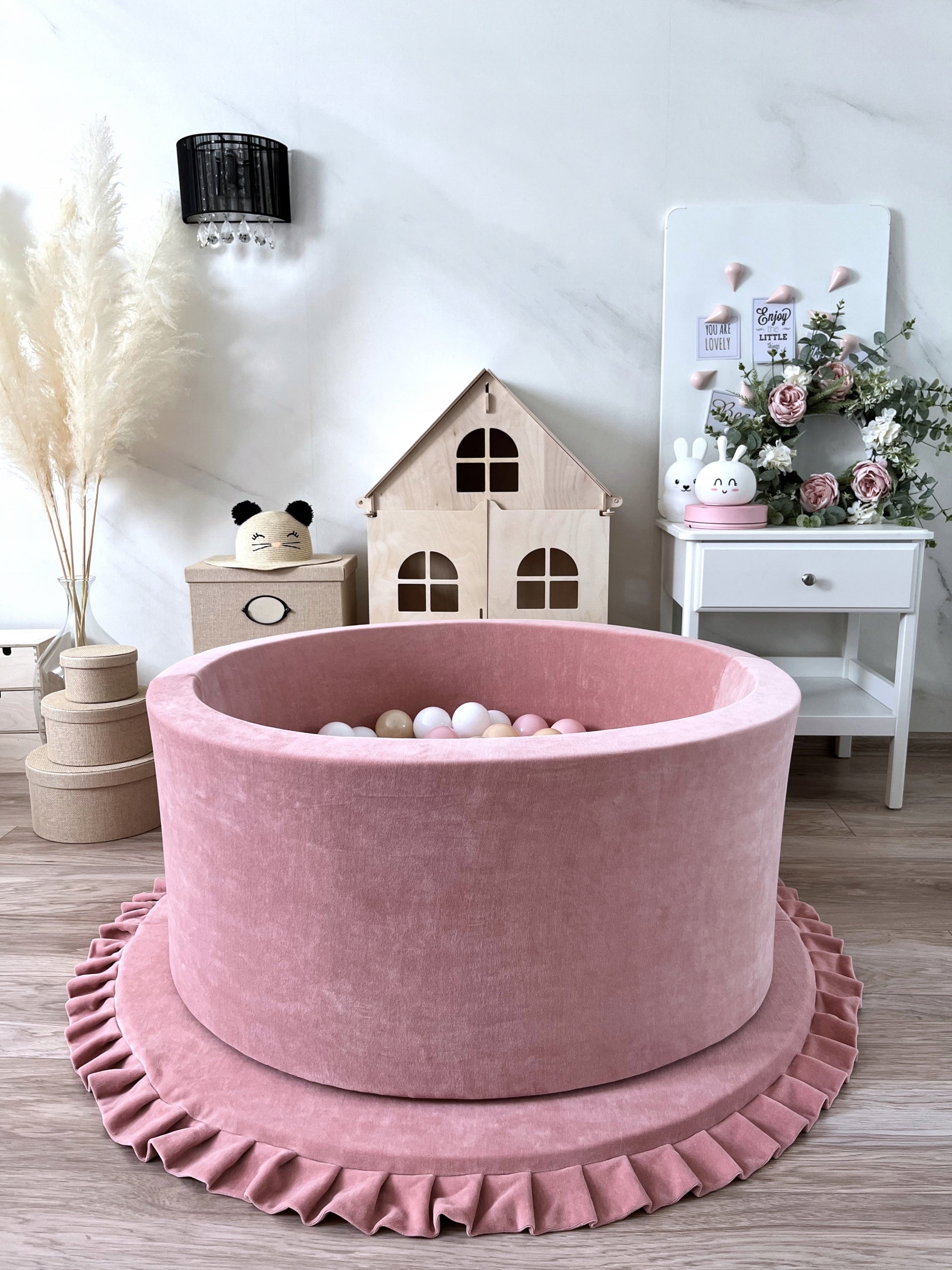 Dry pool with balls 40x90 Velvet Rose 200 balls - READY MIX Manufacturer code 40-velvet-pink/200-1-5-6-9