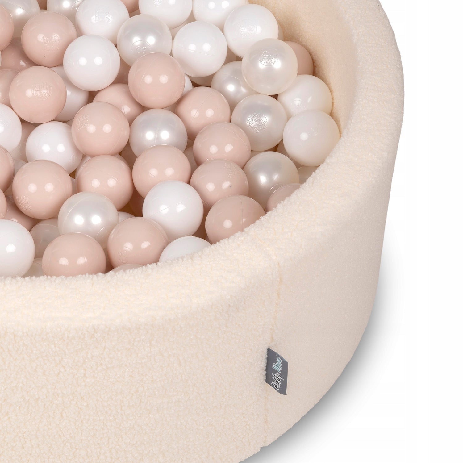 Dry pool with balls TEDDY boucle 200 balls FOR KIDS cream Product width 90 cm