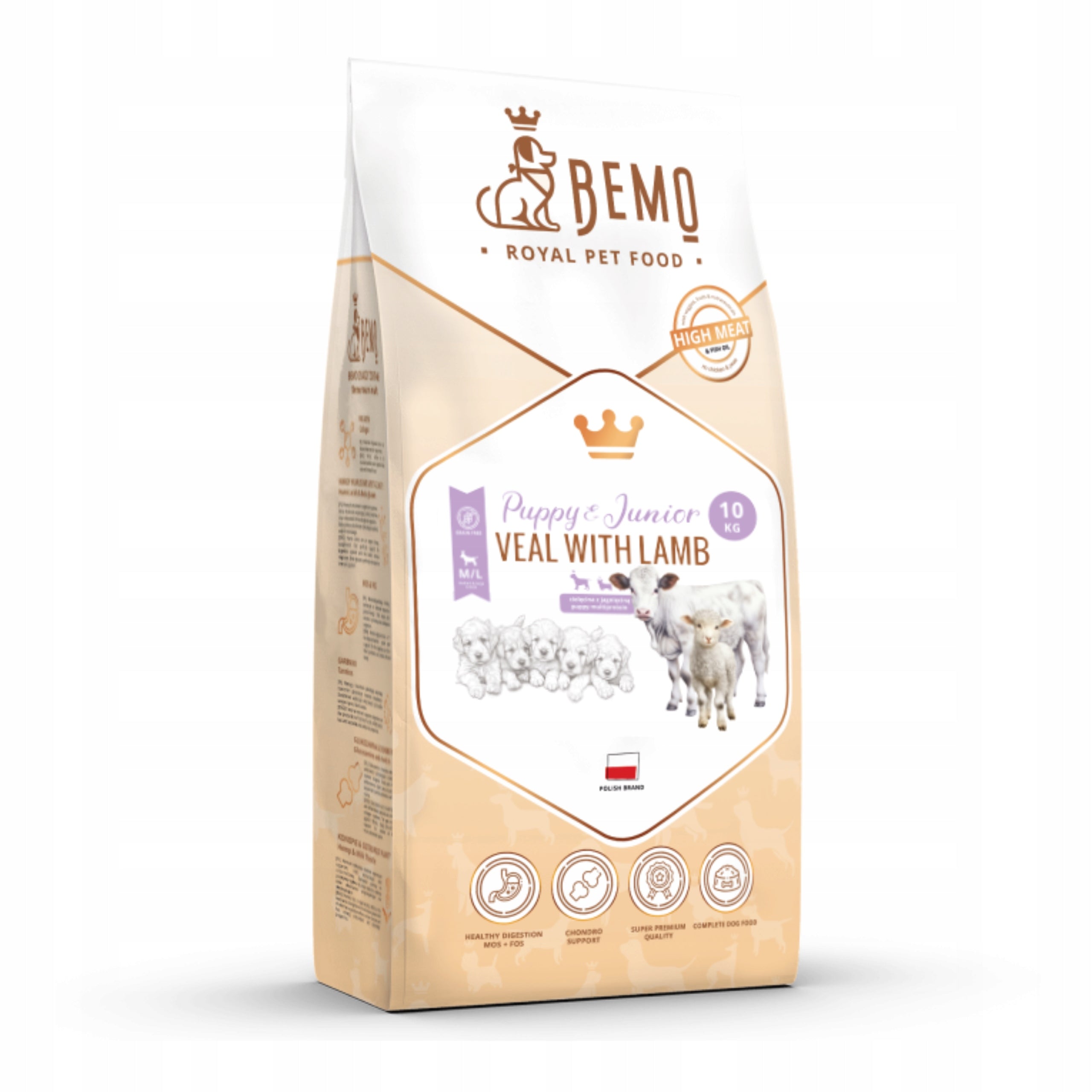 Dry puppy food BEMO Puppy Junior 10 kg grain-free lamb