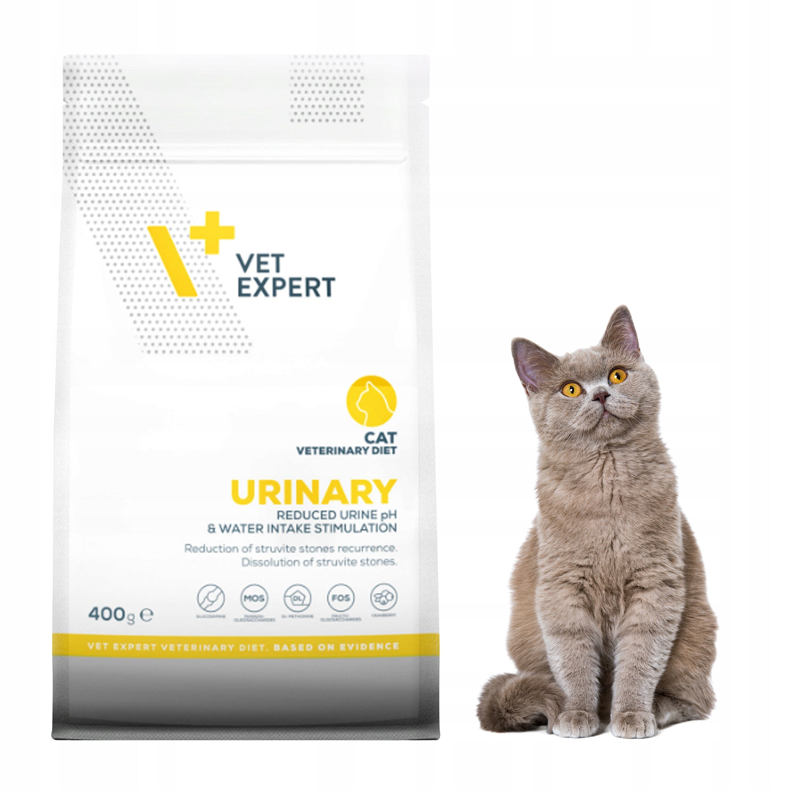 Dry veterinary cat food for kidneys VET EXPERT URINARY CAT 400g