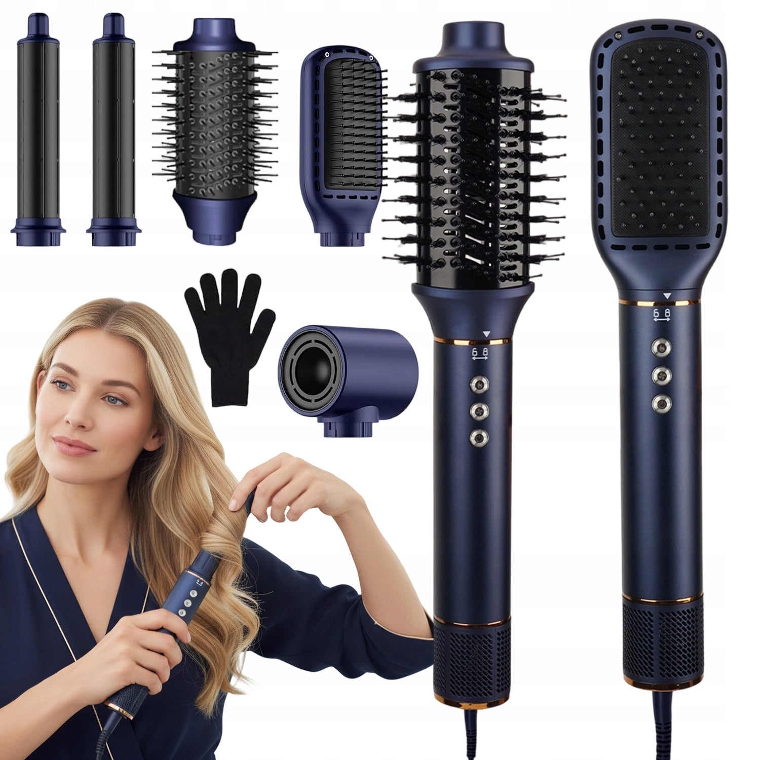 Dryer Curler Rotating Inverter Adjustable Cold Breathing Ionization Waves