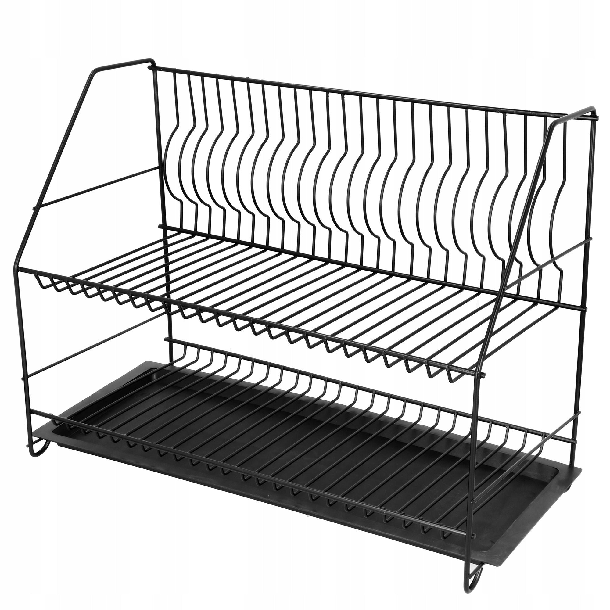 Dryer Dish Drainer 2 Level 47cm Black Drainer Packaging status original