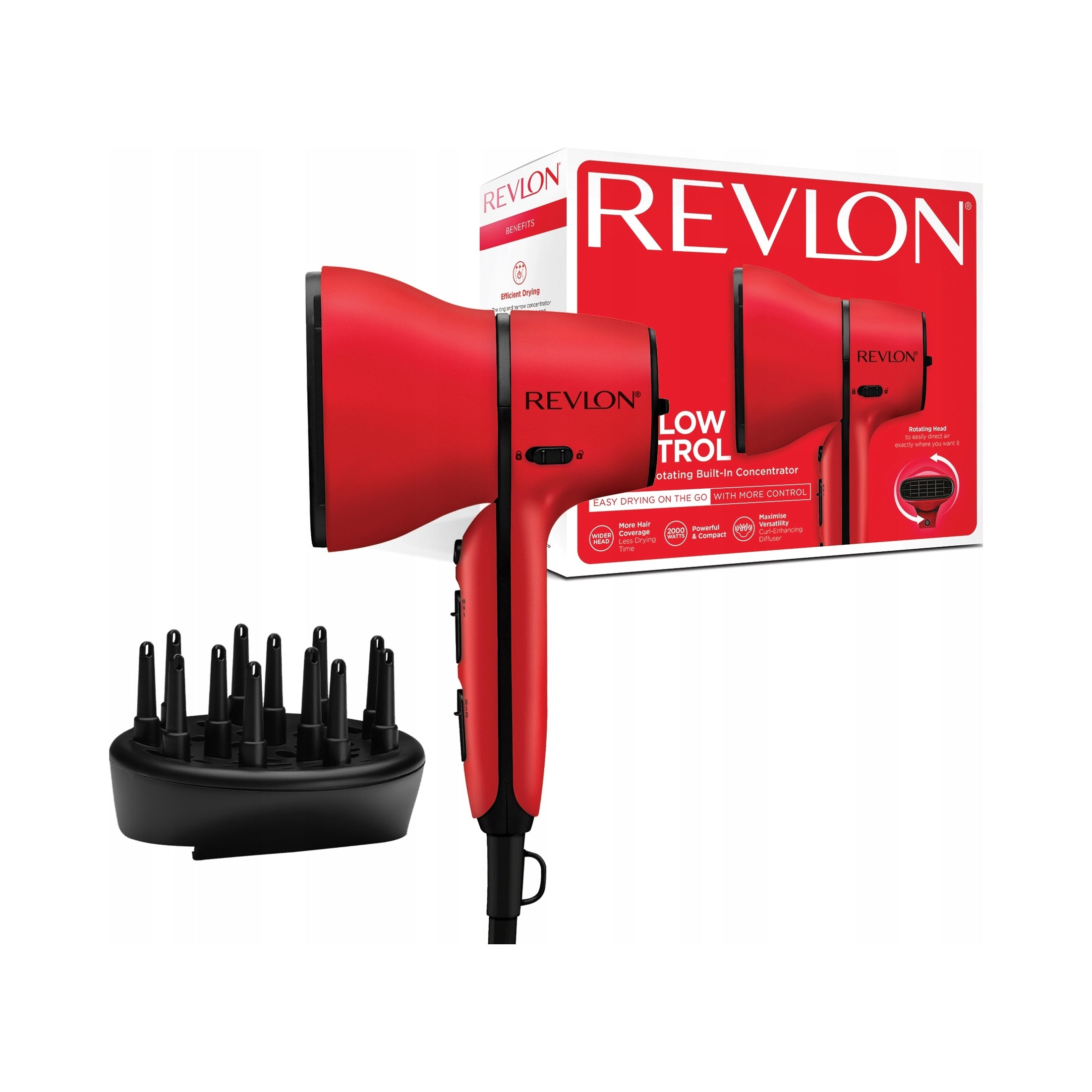 Dryer Revlon RVDR5320 2000W rotary diffuser concentrator