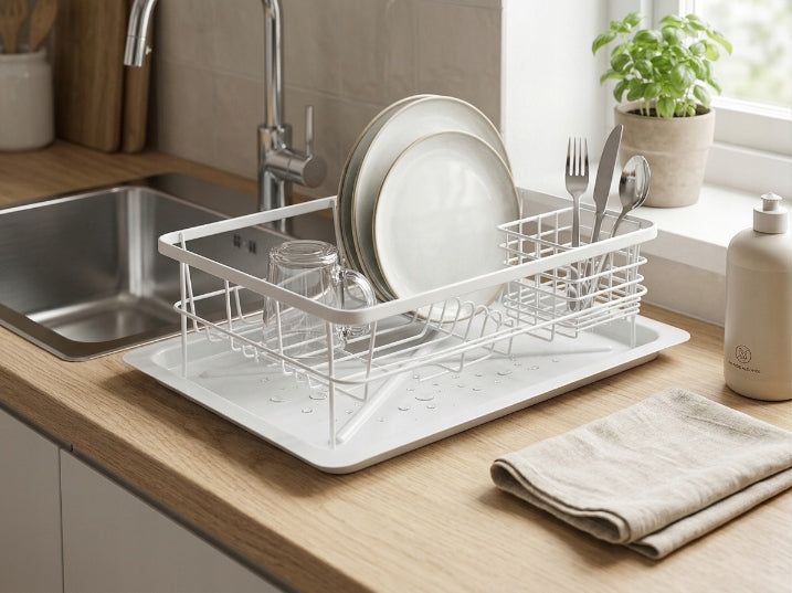 Dryer stand 35,5x23 cm white Metpol protects the countertop from water Packaging status original