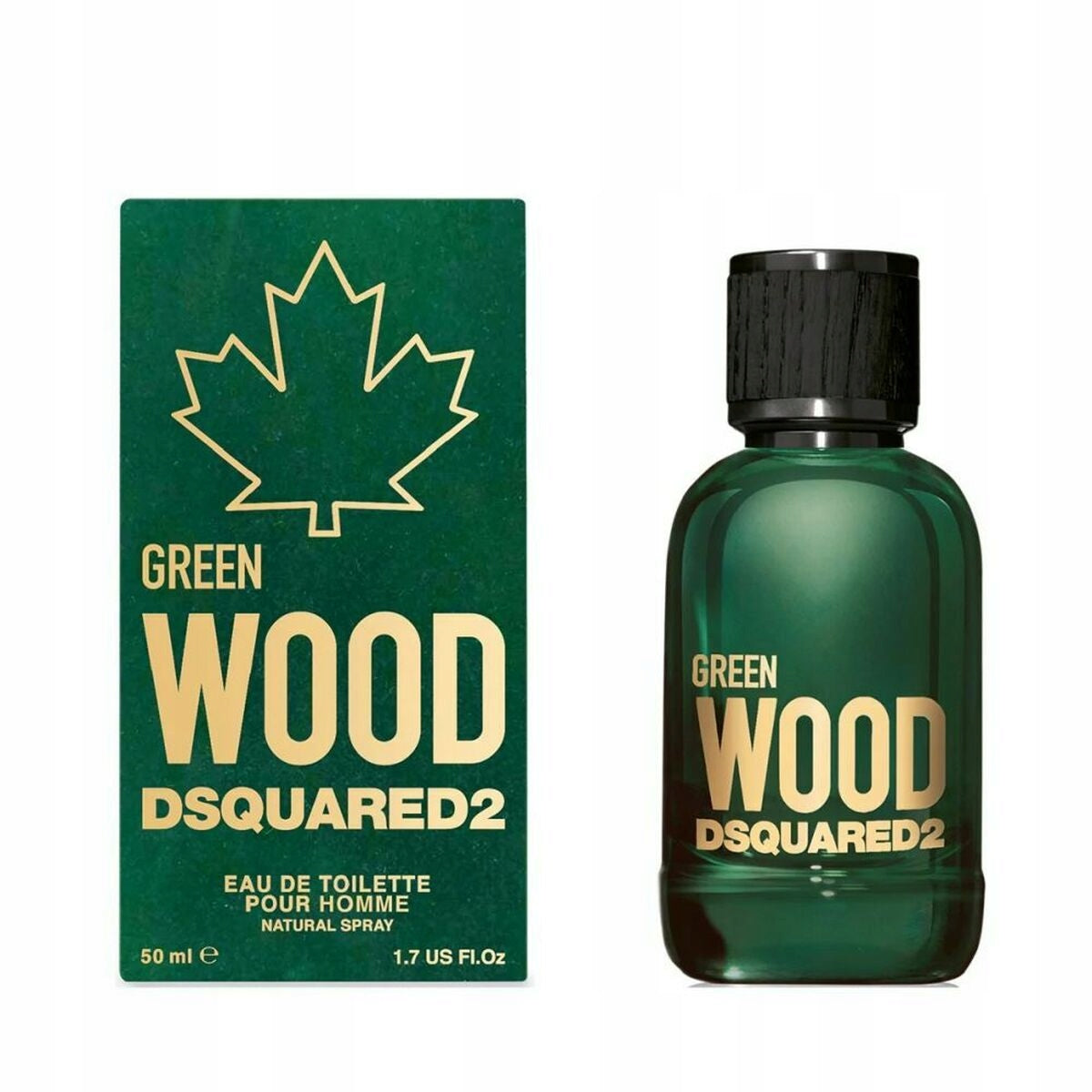 Dsquared2 Green Wood Eau De Toilette 50 ml Packaging status original