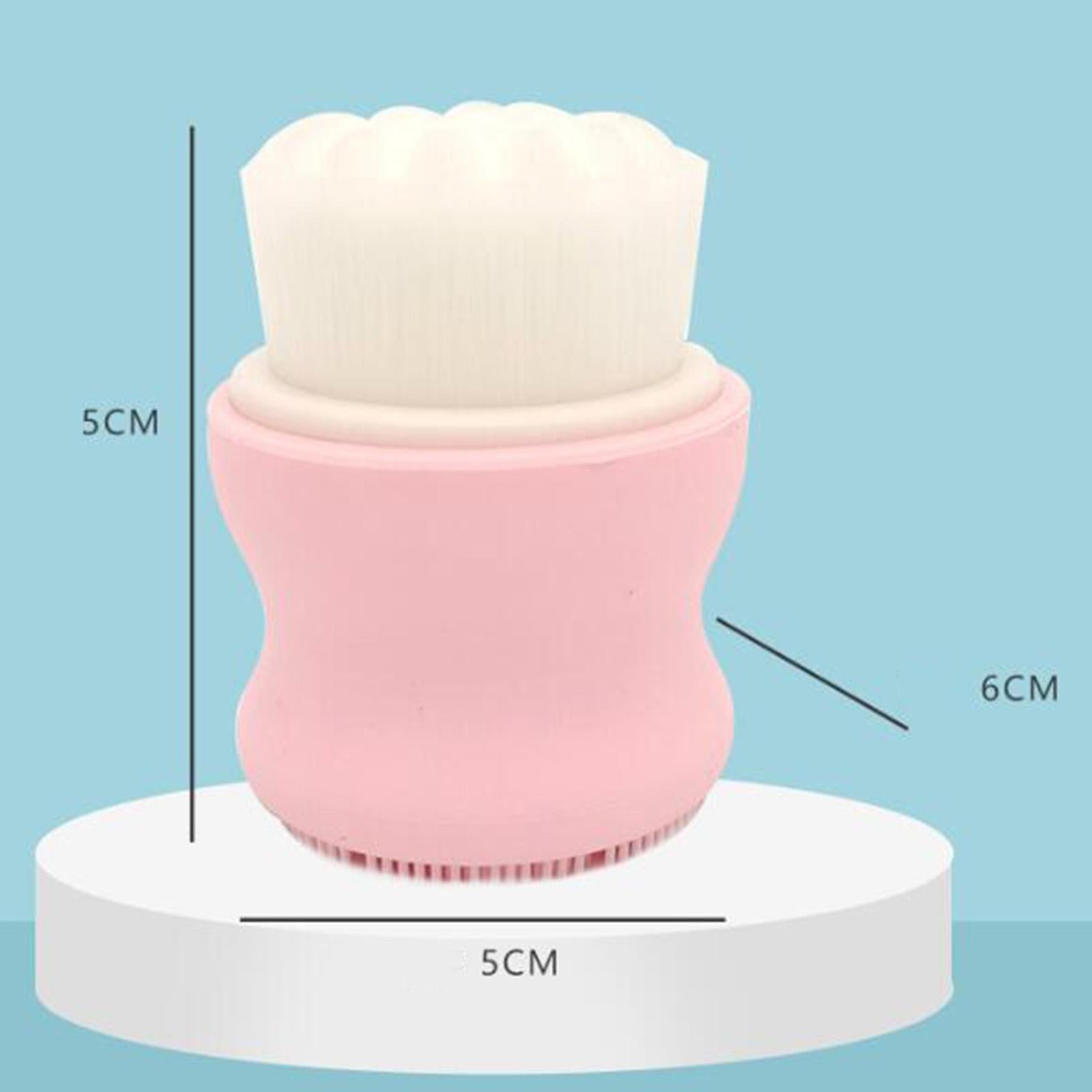 Dual Heads Facial Brush Soft Bristle and Exfoliating Silicone Pad Non Pink Medical device no
