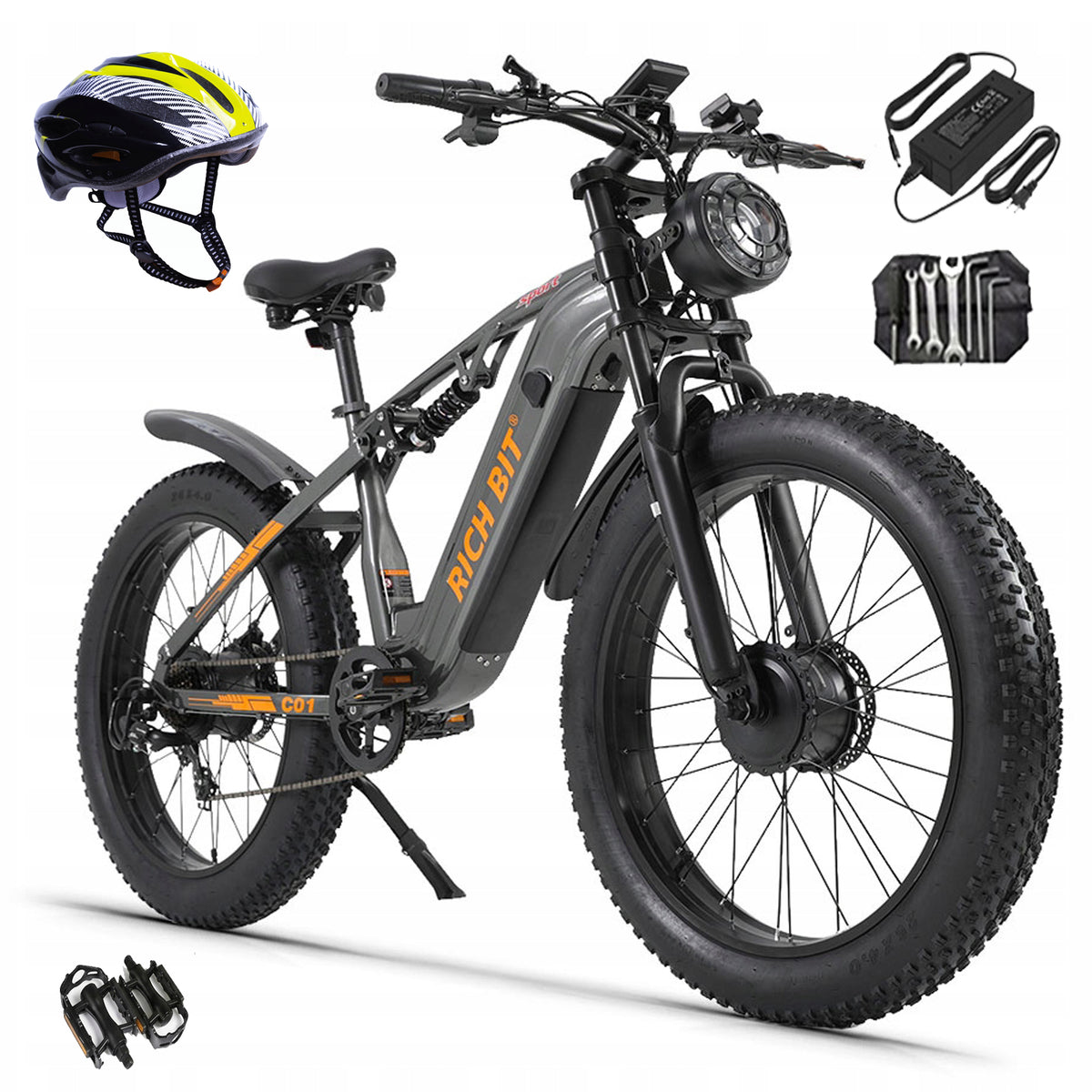 Dual Motor 3000W 63km/h 48V20Ah RICH BIT C01 All-Terrain Electric Vehicle