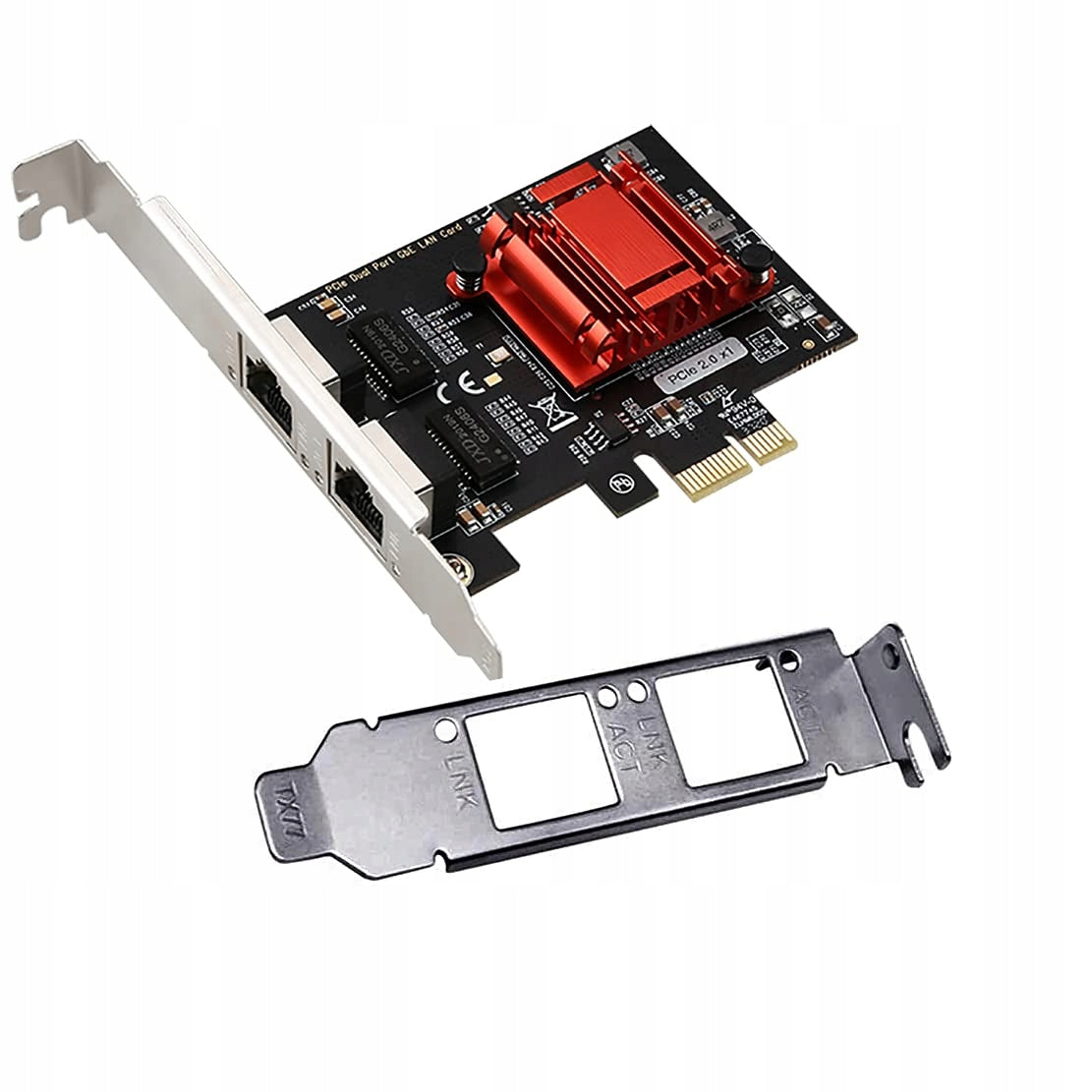 Dual Port PCIe Gigabit Ethernet PCI Express Network Card with Intel Ports