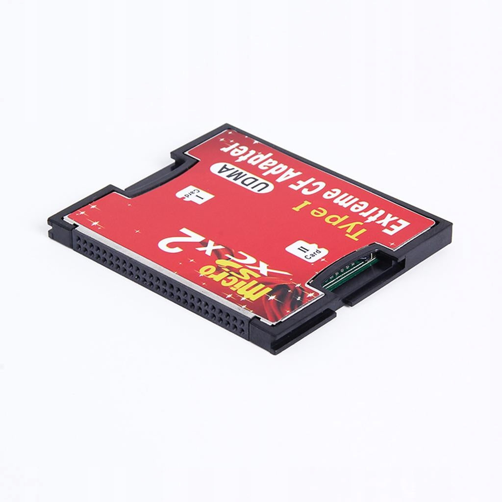 Dual Port SD SDXC/HC TF to Compact Flash CF Type I Card Reader Adapter Card Packaging status original