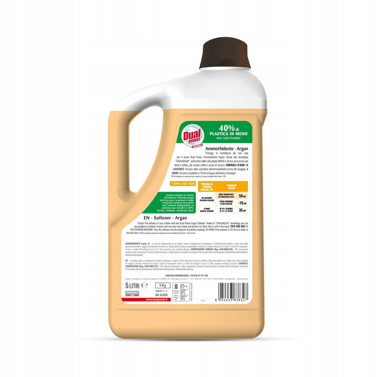 Dual Power Argan Fabric Softener (5L - 100p) Brand Dual Power