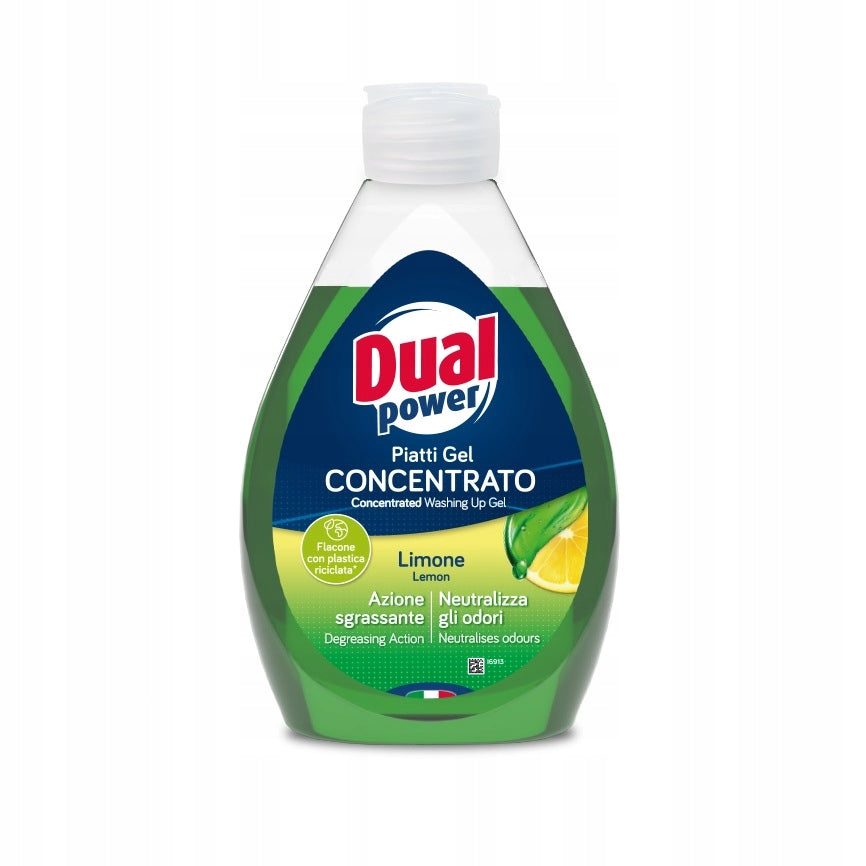 Dual Power Concentrate for Washing Dishes Lemon 300 ml Efficient Formula