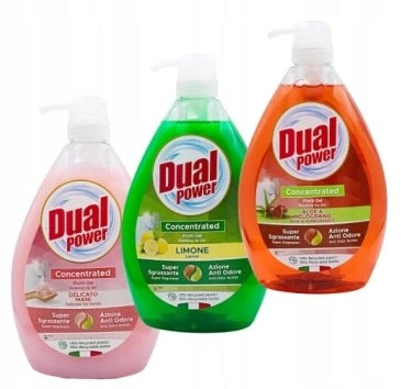 Dual Power Dishwashing Liquid Set mix 3 x 1L Packaging status original