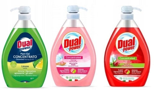 Dual Power Dishwashing Liquid Set mix 3 x 1L