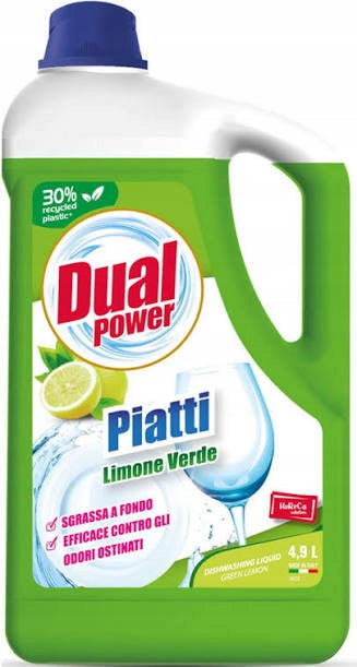 Dual Power large 4,9 l lemon dishwashing liquid