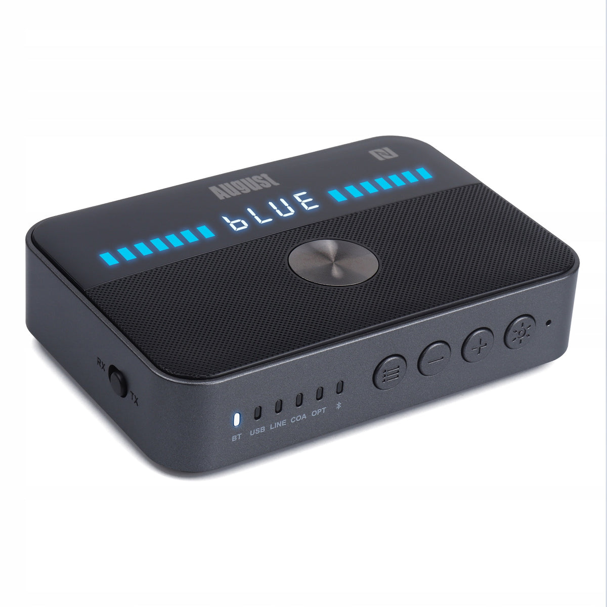 Dual Transmitter Receiver 2in1 Bluetooth 5.3 USB-C NFC August MR285