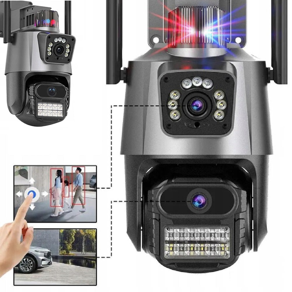 Dual WiFi ALARM IP Camera HD SMART Outdoor Rotating Dual WiFi ALARM