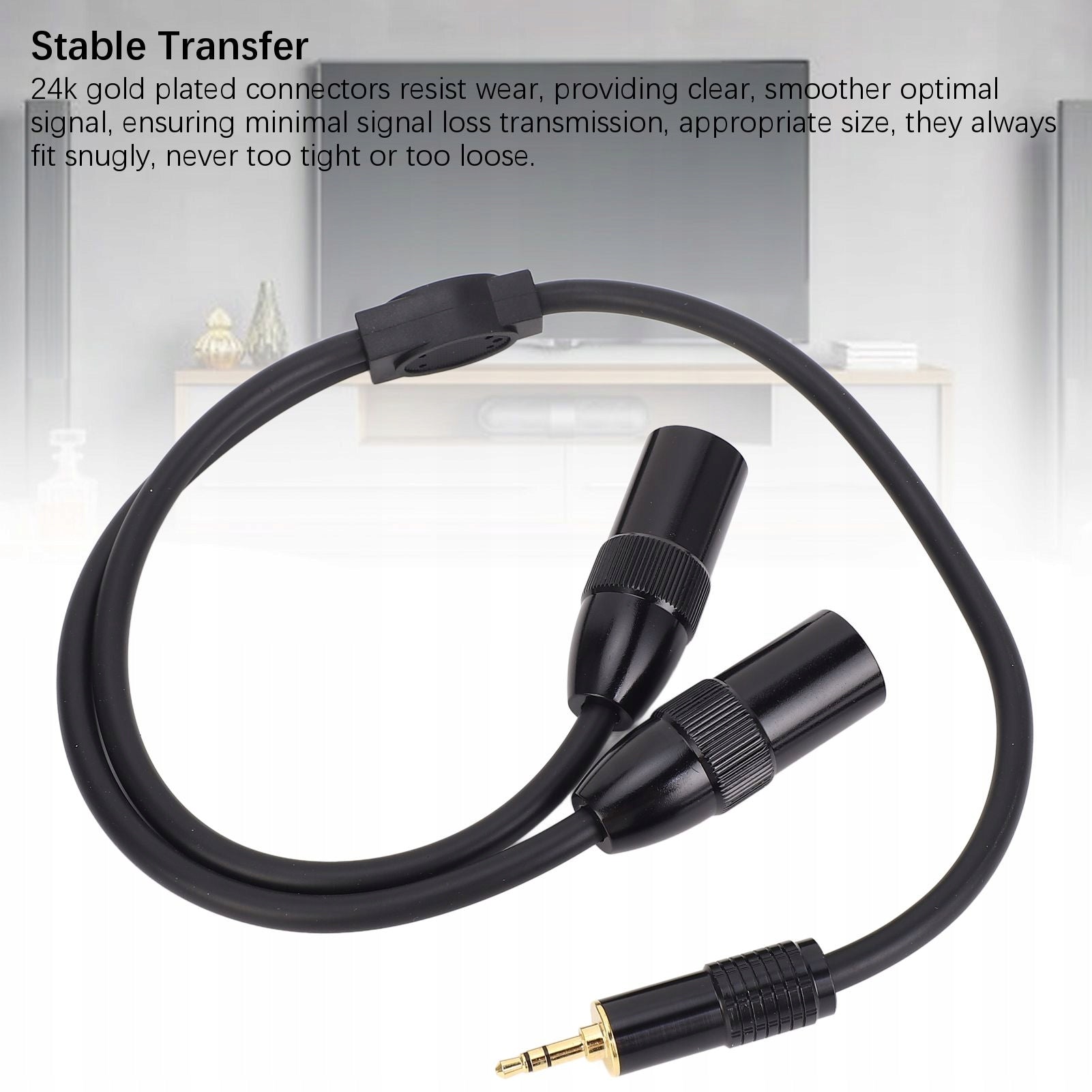 Dual XLR Male up to 1/8 inch TRS stereo y leristra T7 Manufacturer code AG250826024335