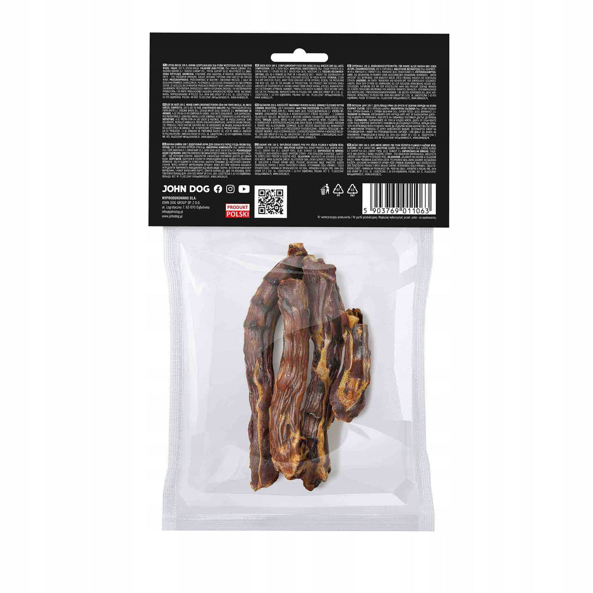 Duck Neck for Dog Natural Dried Teether 100 g Packaging status original