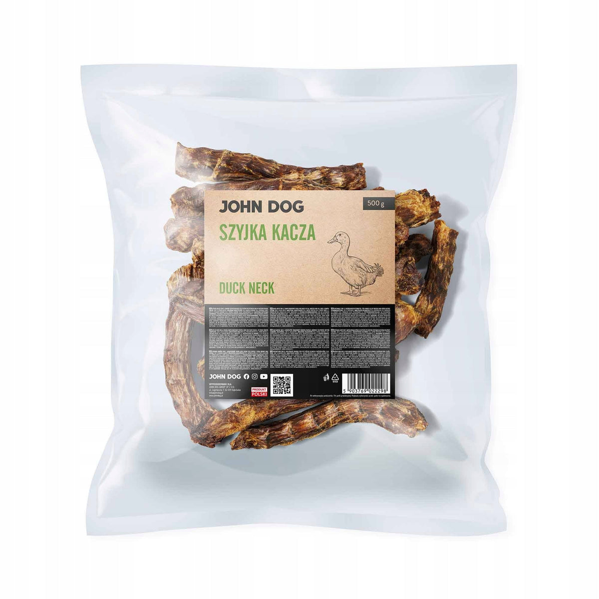 Duck Neck for Dog Natural Dried Teether 500 g