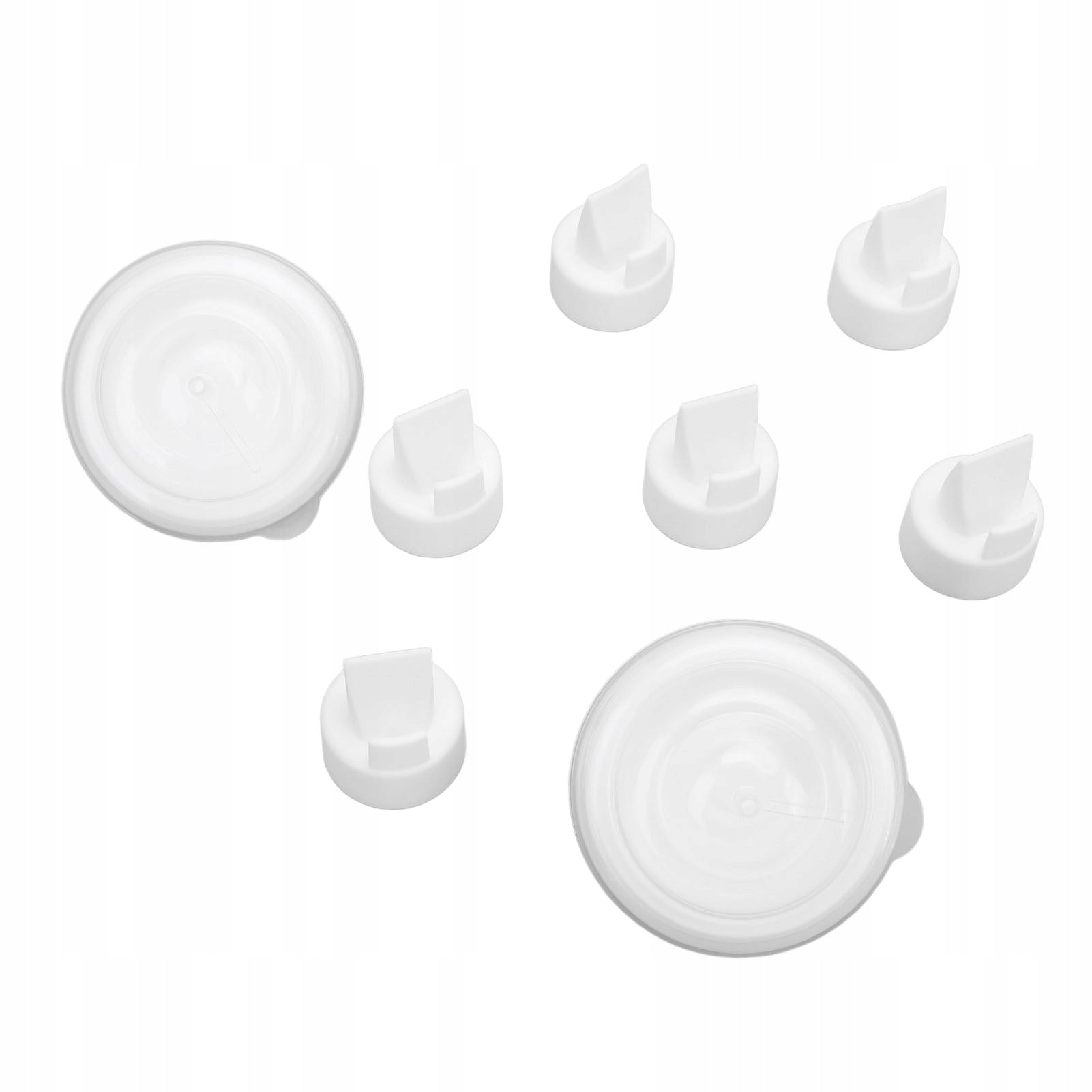 Duck beak valves and a set of protection against backflow, in