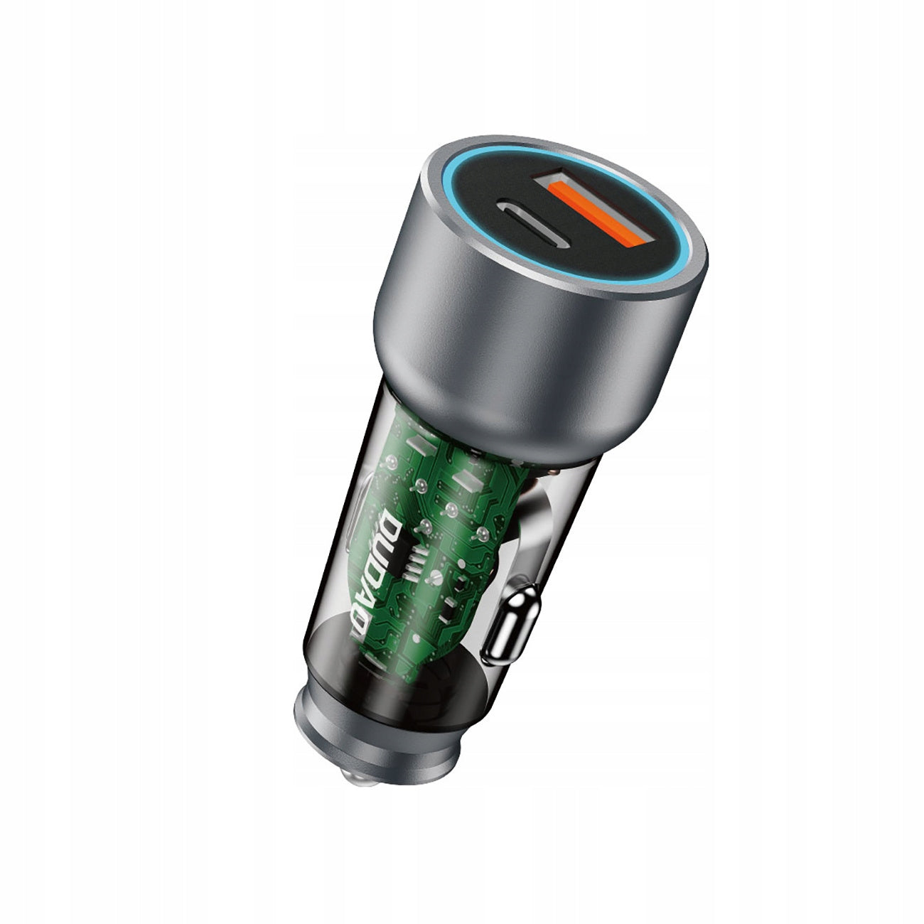 Dudao R4T 30W USB-A / USB-C Car Charger - Grey