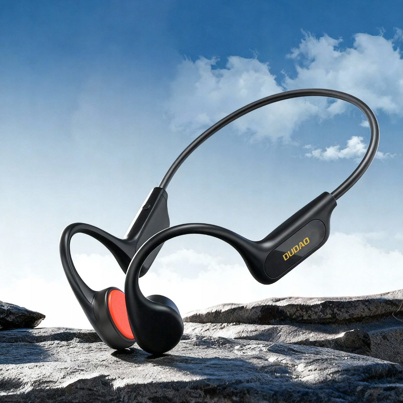 Dudao U22 Headphones with Bluetooth 5.2 Headband Bone Conduction - Black Brand Dudao