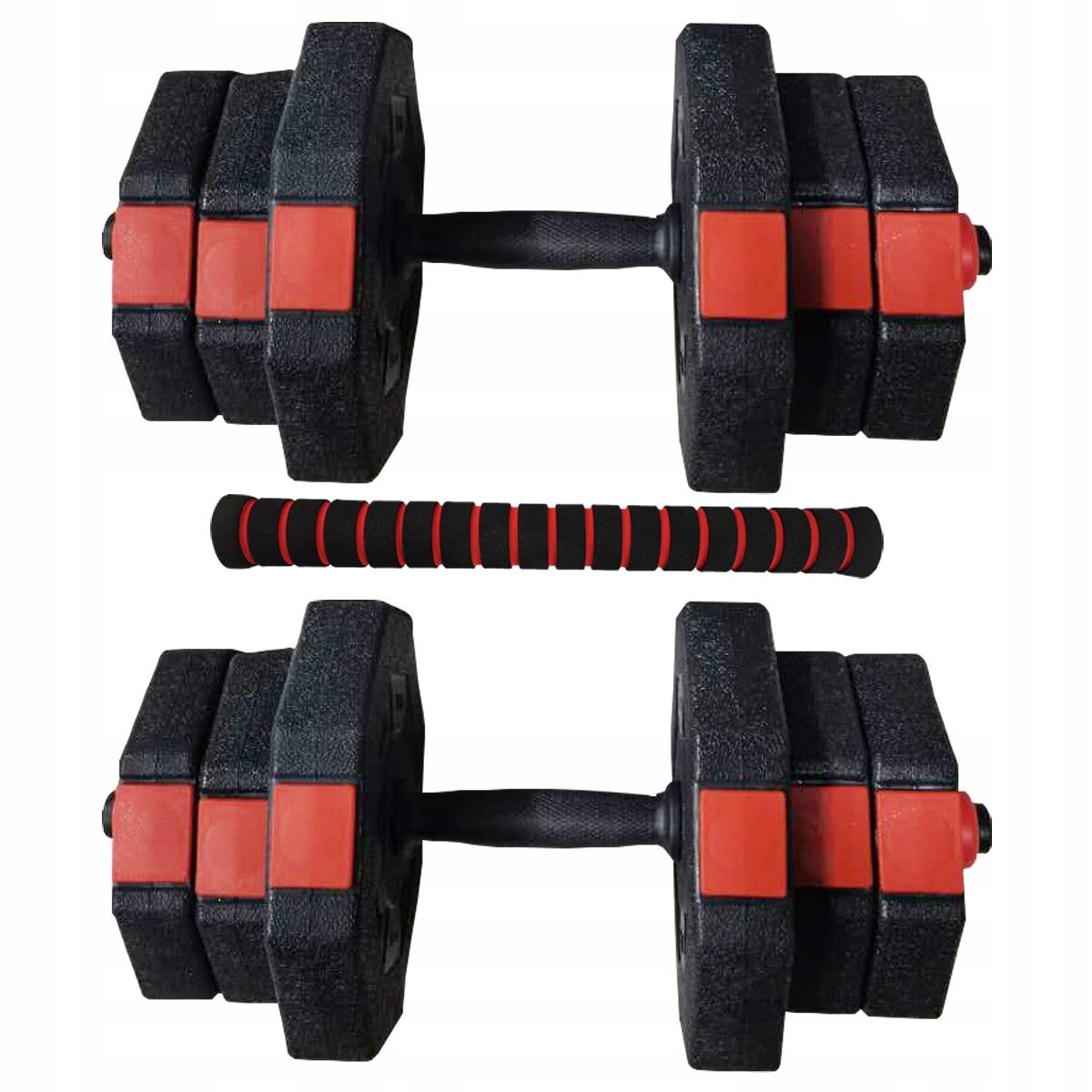 Dumbbells Adjustable 20kg Dumbbell Set 2x10kg Griffin with Barbell Function Weight 2x 10 kg