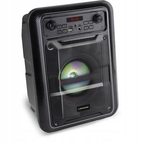 Dunlop Bluetooth Mobile Speaker AUX USB D220 FM Radio 9W Black Batteries included yes