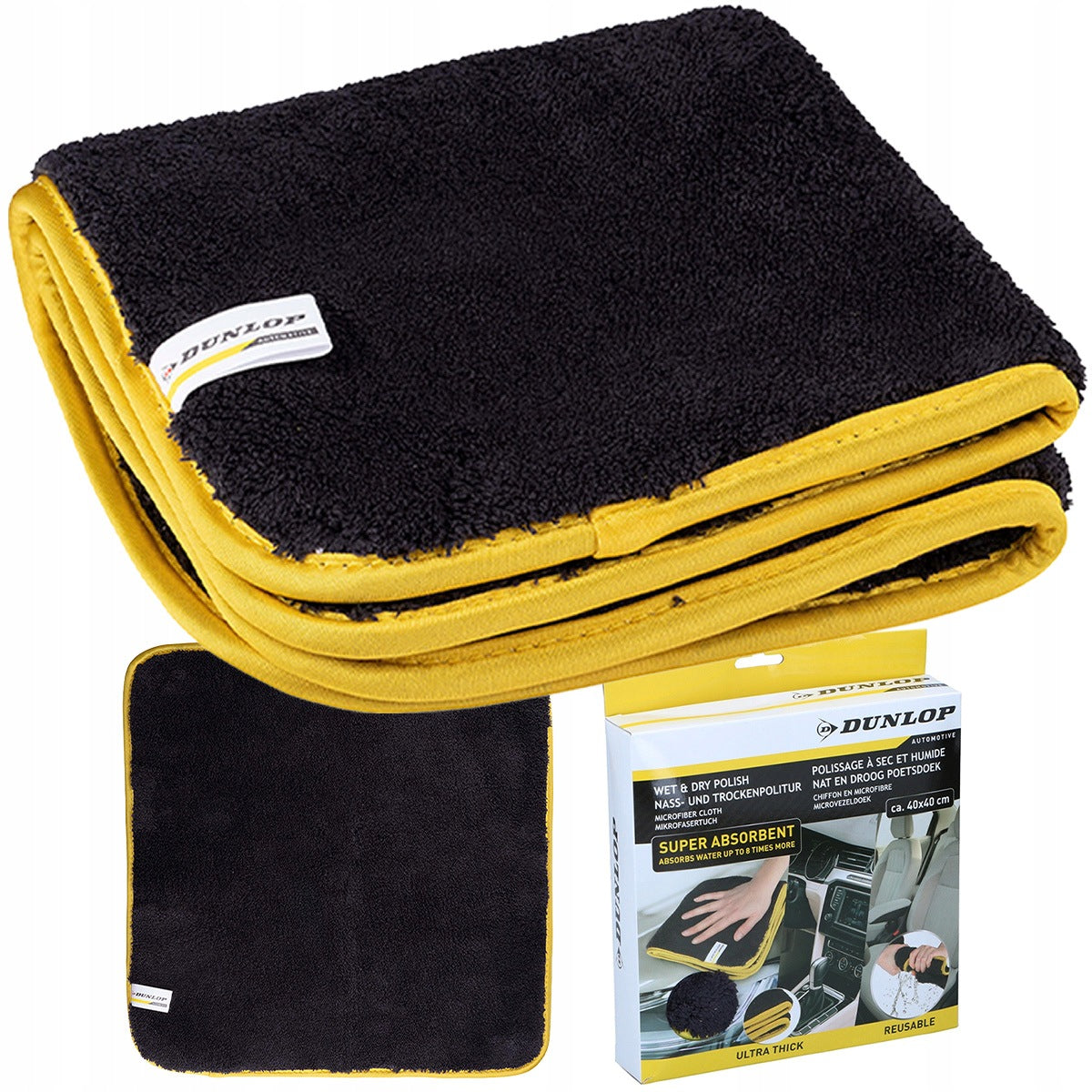 Dunlop Microfiber Car Dashboard Plastic Cloth 40 x 40 cm