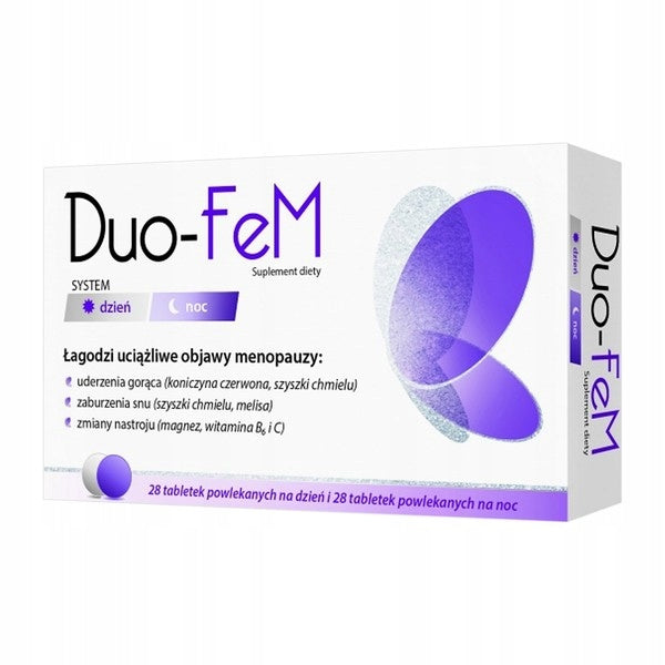 Duo-Fem 28 tablets per day and 28 tablets per night Zdrovit