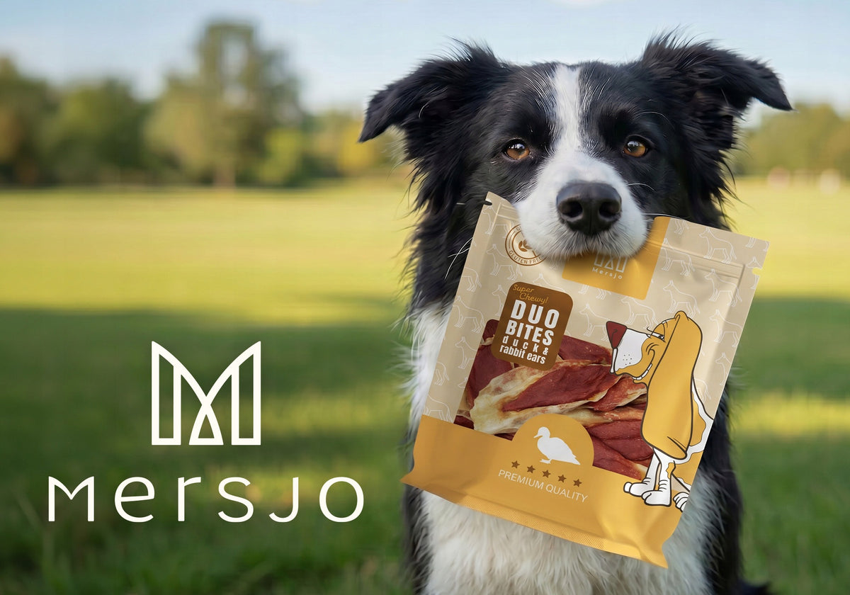 Duo Smaków Dog Treat - Duck with Rabbit Ear Mersjo 300g Packaging status original