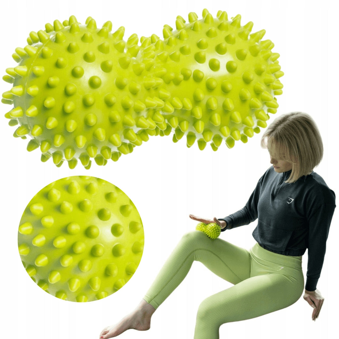 Duoball Sensory Ball Double with Protrusions Massage Exercise DrFit